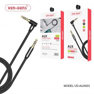 Aux Audio Cable 90 Degree Angle Lead